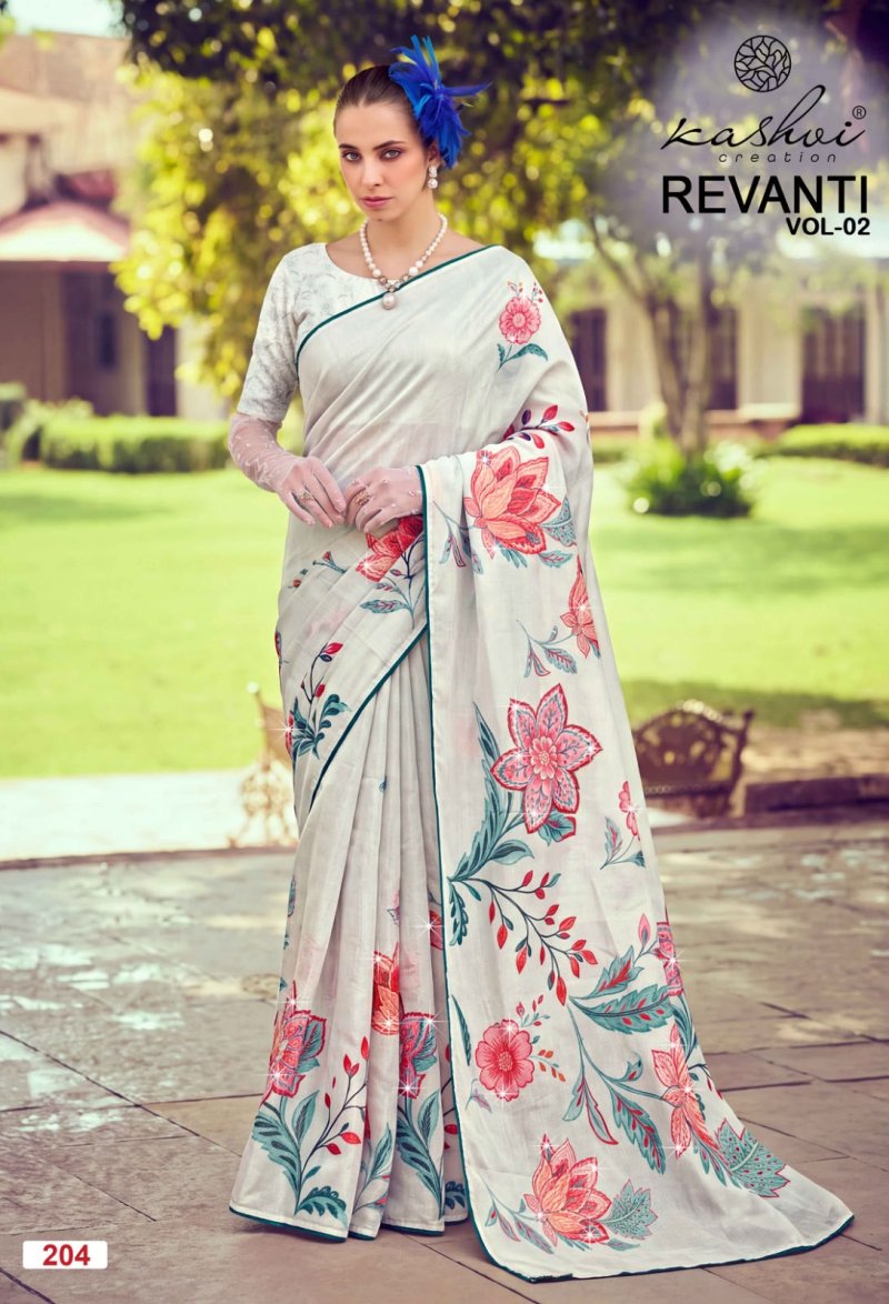 Revanti Vol 2 By Kashvi Tesla Digital Printed Saree 